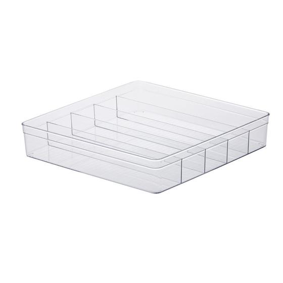 Imagem de Organizador para closets armários com divisórias Cristal 36,5 x 36,5 x 7,5cm