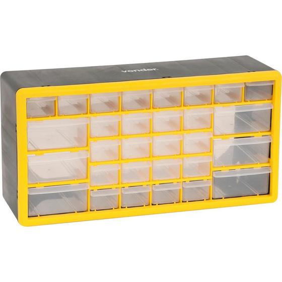 Imagem de Organizador plástico 500x160x250mm 30 gavetas opv0300 Vonder