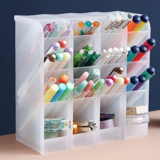 Organizador Porta Caneta Escritório Rack De Armazenamento - Saz Menor preço em Organizador Porta Caneta Escritório Rack De Armazenamento - Saz