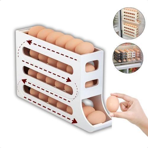 Organizador Porta Ovos Prático Geladeira Mias De 30 Ovos 4 Andares Lançamento Menor preço em Organizador Porta Ovos Prático Geladeira Mias De 30 Ovos 4 Andares Lançamento