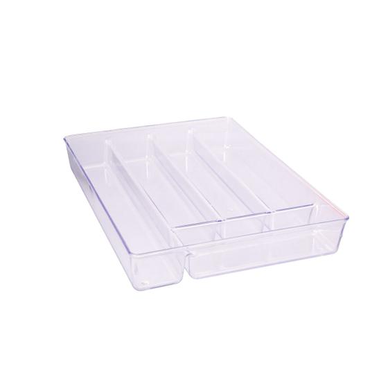 Organizador Porta Talheres Multiuso Cozinha Gaveta Acrílico Menor preço em Organizador Porta Talheres Multiuso Cozinha Gaveta Acrílico