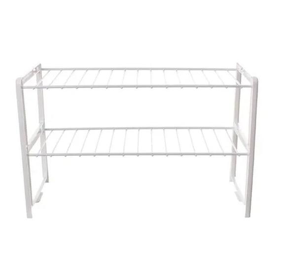 Organizador Rack 3 Níveis Armário Cozinha Despensa Prateleira Geladeira Aramado Aço 40cm - Metaltru Menor preço em Organizador Rack 3 Níveis Armário Cozinha Despensa Prateleira Geladeira Aramado Aço 40cm - Metaltru