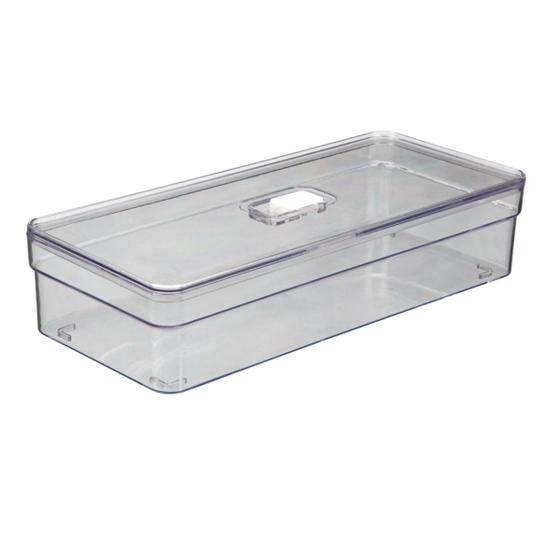 Imagem de Organizador Retangular 3,6 LItros Com Tampa Resistente - 1 UN