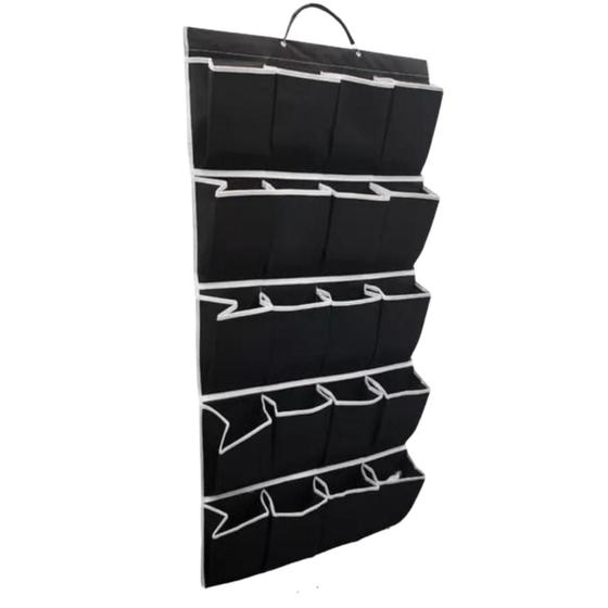 Imagem de Organizador Sapatos Sapateira Vertical Atrás Porta 20 Bolsos