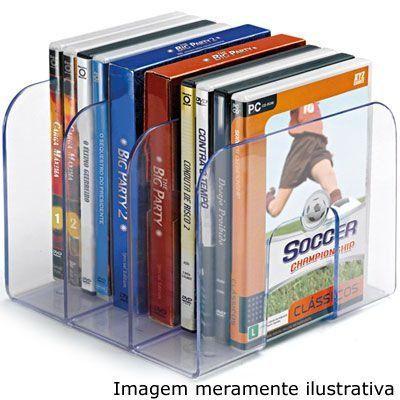 Imagem de Organizador Separador Livros Revistas Dvd Suporte Acrílico