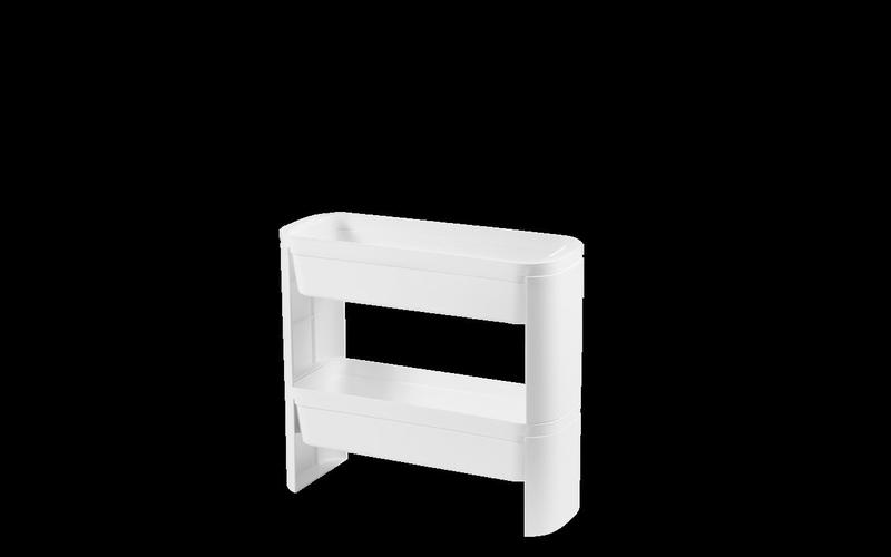 Imagem de Organizador Slim 2 Andares Coza Loft 44,8 x 17,3 x 42,9 cm Branco