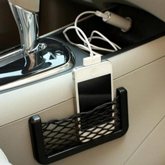 Imagem de Organizador Universal para Carro com Suporte para Telefone e Bolsa de Armazenamento