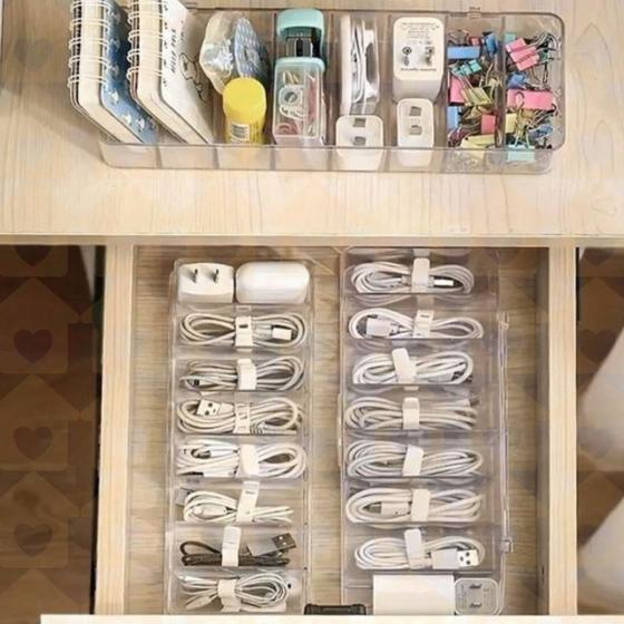 Imagem de Organizadores Retangular Com Divisorias P/ Gavetas Quarto 2 Un