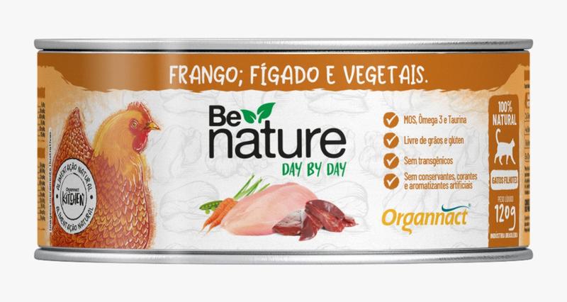 Imagem de Organnact be nature day by day gatos filhotes 120g