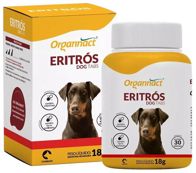 Imagem de Organnact Eritrós Dog Tabs 18 g