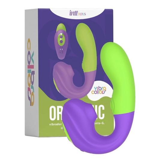 Imagem de Orgasmic Vibrador de Ponto G e Sugador de Clitóris com Impulso Linha Vibra Collors