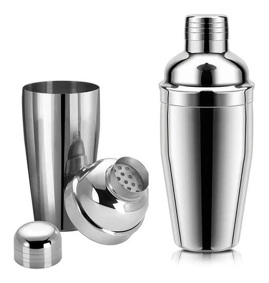 Imagem de Original coqueteleira inox 550ml 20x9 drinks profissionais