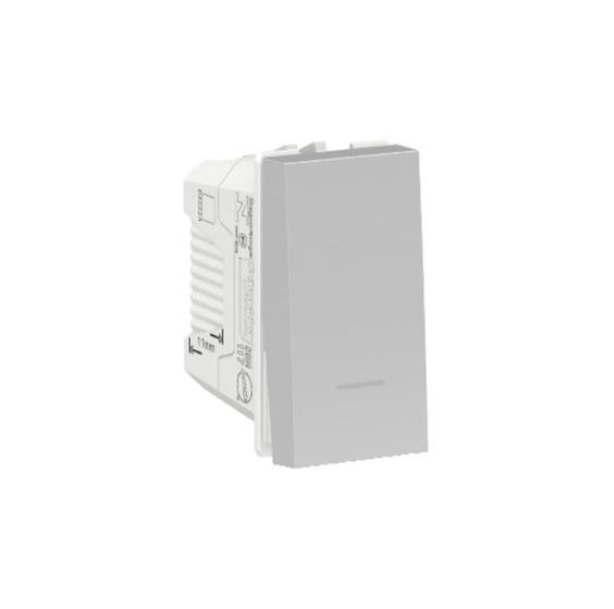 Imagem de ORION Módulo Interruptor Simples 10AX 250V 1 Módulo Aluminium - SCHNEIDER (S70110174)