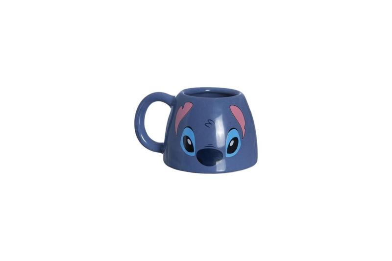 Imagem de Ornamento Caneca Stitch Decorativo 450ml Azul - ZonaCriativa