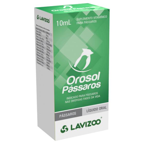 Imagem de Orosol para Pássaros Lavizoo Suplemento Vitamínico - 10 mL