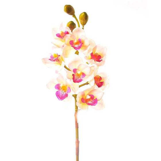 Imagem de Orquídea Artificial Cimbidium X8 Toque Real 74Cm