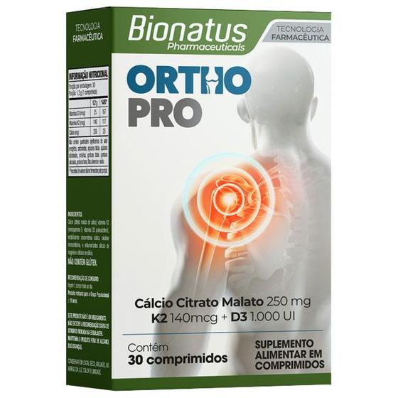 Imagem de Ortho Pro Cálcio D3 e K2 com 30 Comprimidos - Bionatus