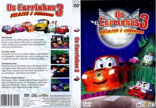 Imagem de os carrinhos 3 velozes e curiosos dvd original lacrado