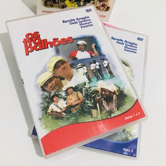 Imagem de os trapalhoes melhores momentos dvd (3 dvds) original lacrado