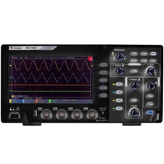 Imagem de Osciloscópio Digital 100MHz 4 Canais Minipa MO-1104C