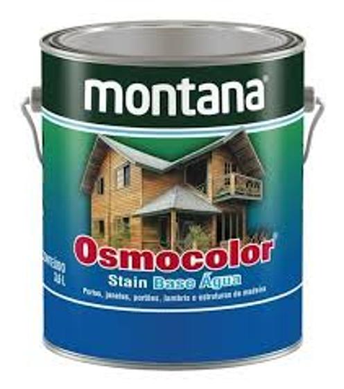 Imagem de Osmocolor Mogno Base Água Stain Preservativo Acetinado 900ml Montana Madeira