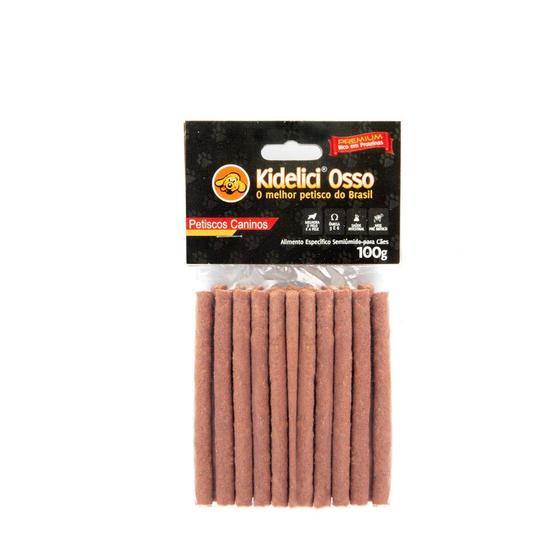 Imagem de Osso Palito Flexível - Kidelici Osso - Sabor Carne - 100g