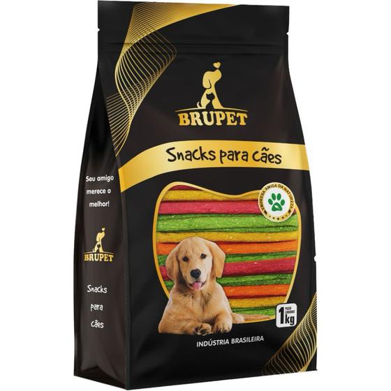 Imagem de Osso Palito Rígido para Cães Brupet Colorido 1 Kg