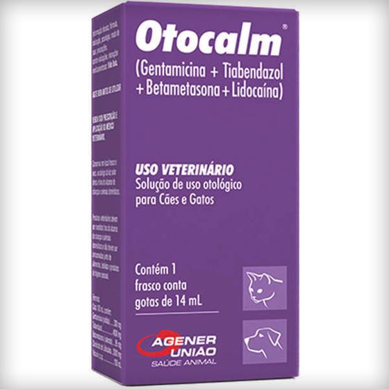 Imagem de Otocalm Agener União Solução Otológico para Cães e Gatos - 14 mL