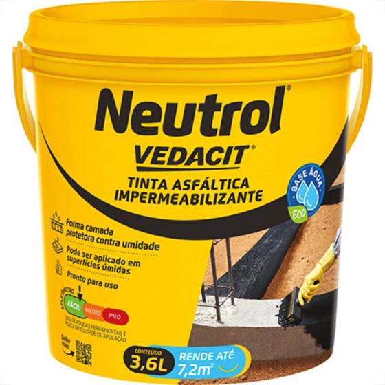 Imagem de Otto Baumgart Vedacit Neutrol Base Agua 3,6Lt