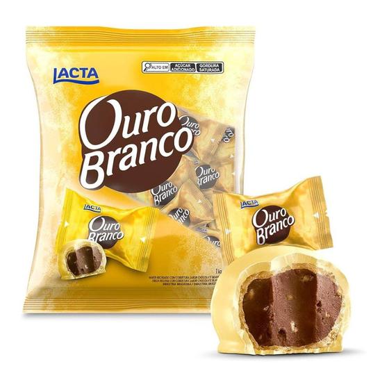 Imagem de Ouro Branco Lacta Pacote de Bombom 1kg