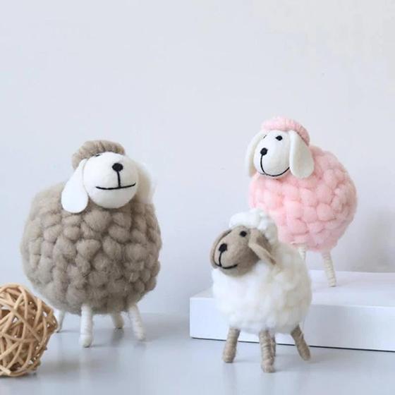 Ovelhas enfeites decorativas em miniatura para mesa Menor preço em Ovelhas enfeites decorativas em miniatura para mesa