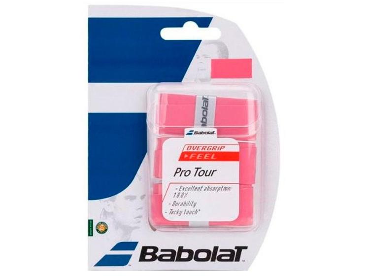 Imagem de Overgrip Babolat Pro Tour Rosa 3 Unidades