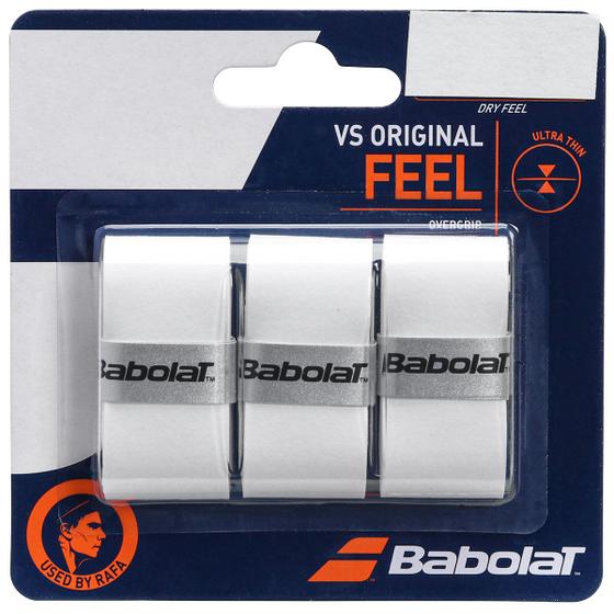 Imagem de Overgrip Babolat VS Original Feel Branco - 3 Unidades