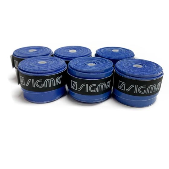 Imagem de Overgrip Sigma Soft Tack Azul - Pack C/ 6 Unidades