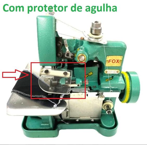 Imagem de Overlock Modelo Novo Protetor De Agulhafox Gn1-6d Verde 220v