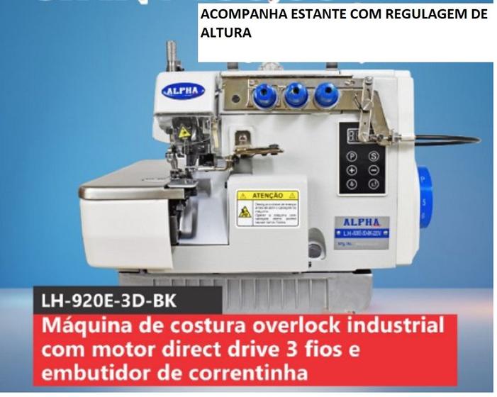 Imagem de Overloque com Embutidor Correntinhadirect Drive-ALPHA