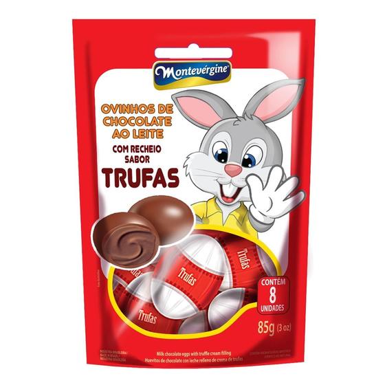 Imagem de Ovinhos de Chocolate Montevérgine com Recheio Sabor Trufa 85g