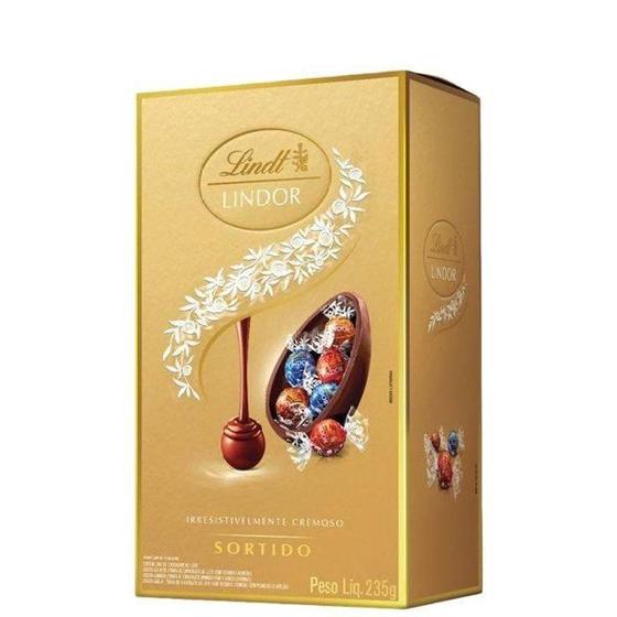 Imagem de Ovo De Chocolate Ao Leite Lindor Sortido Lindt - 235G