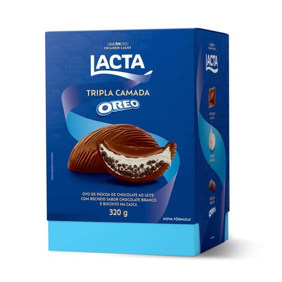 Ovo de Chocolate Recheado Tripla Camada Oreo Lacta 320g Ovo de Páscoa Oreo Magazine Luiza Ovo de Chocolate Recheado Tripla Camada Oreo Lacta 320g Ovo de Páscoa Oreo Magazine Luiza