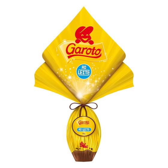 Ovo de Páscoa Chocolate ao Leite Garoto 185g Ovo de Páscoa Magazine