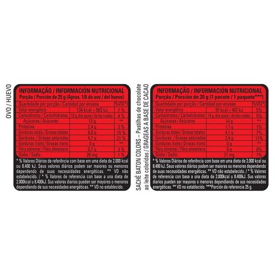 Imagem de Ovo de Páscoa Garoto Baton Colors 160g