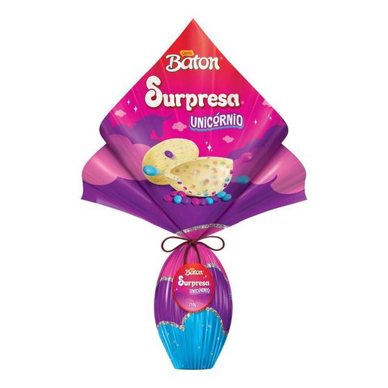 Ovo de Páscoa Garoto Baton Unicórnio 210g Ovo de Páscoa Unicórnio Magazine Luiza