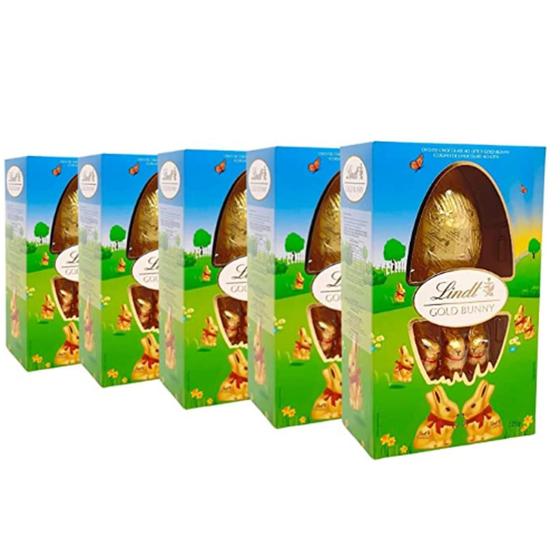 Imagem de Ovo De Páscoa Lindt Gold Bunny Ao Leite 125G (5 Unidades)