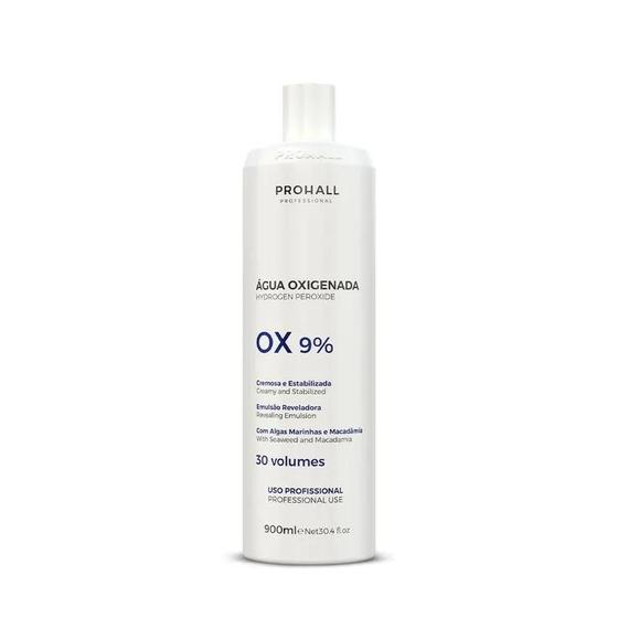 Imagem de Ox Água Oxigenada Cremosa Loção Reveladora Prohall Volumes 30 Vol