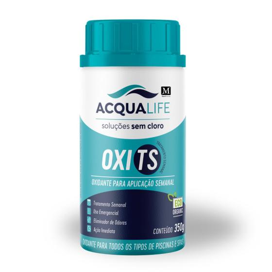 Imagem de Oxidante Piscinas e Spas Oxi TS 350g Peróxido em Pó Acqualife