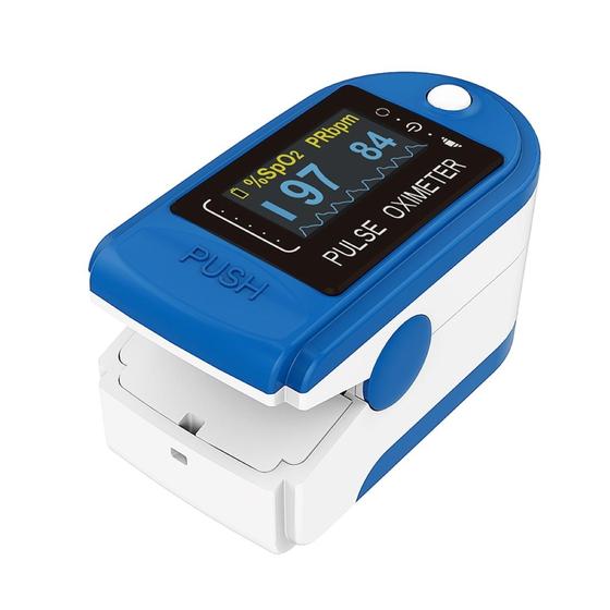 Imagem de Oxímetro de Dedo Contec Montsserat CMS 50D - Azul Escuro