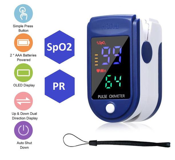 Oxímetro de Dedo Portátil Pulso Saturação Fingertip ML Menor preço em Oxímetro de Dedo Portátil Pulso Saturação Fingertip ML
