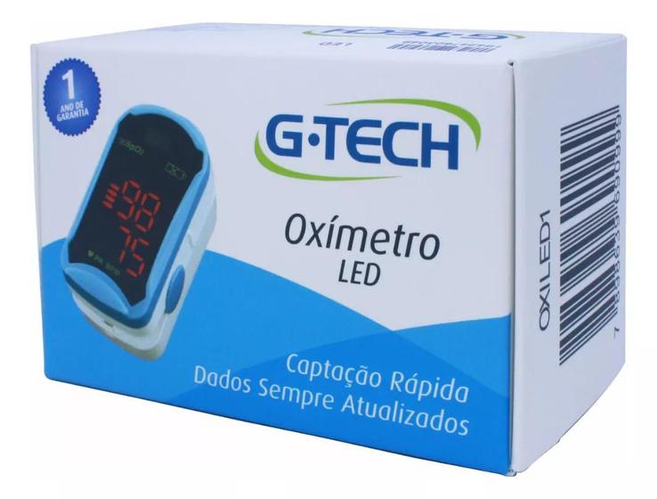 Imagem de Oxímetro Digital Portátil De Dedo Led G-tech Profissional