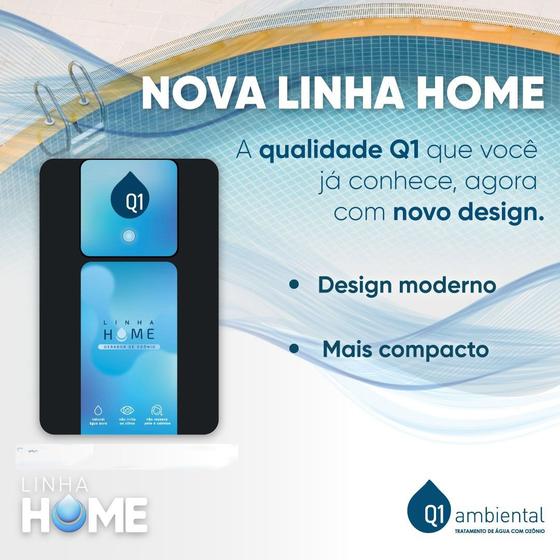 Imagem de OZONIZADOR Q1 AMBIENTAL MOD. HOME 45 TRATA PISCINAS COM ATÉ 45m³