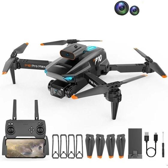 Imagem de P10 Pro Drone: Sensor Obstáculo, Dual Câmera Hd, Wifi